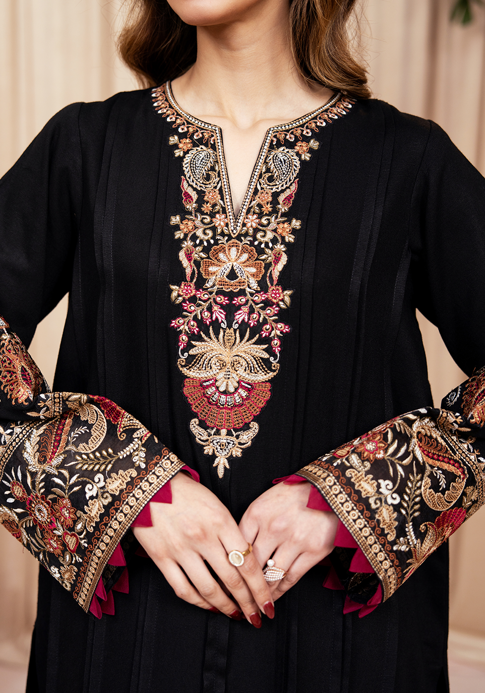 Zarqash | The Winter Luxe Pret | NOIR BLOOM