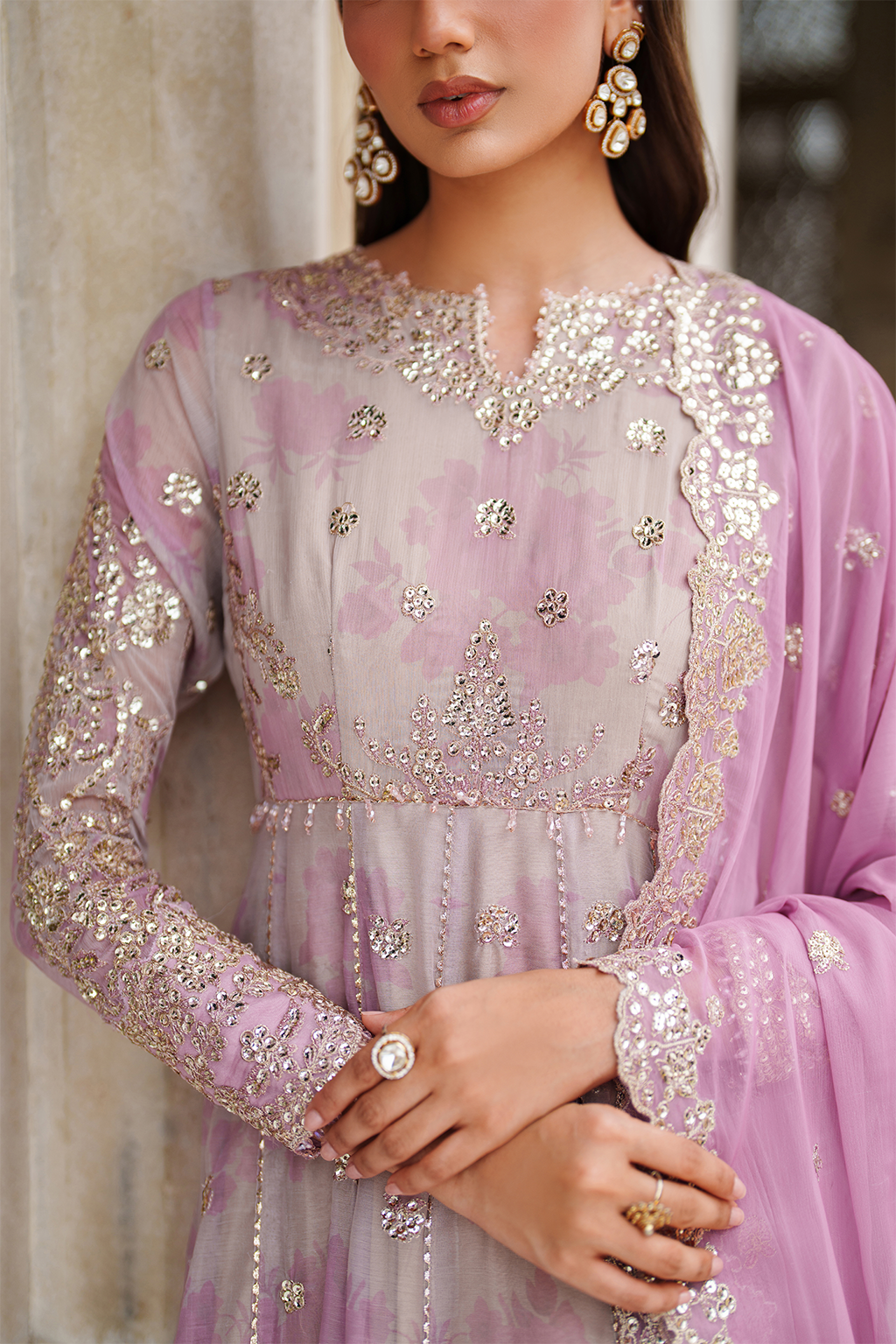 Iznik | Festive Formal | UE-555 Printed Chiffon