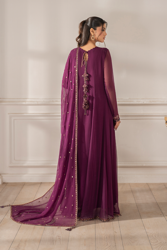 Iznik I Festive Formal I UE-480 Embroidered Chiffon