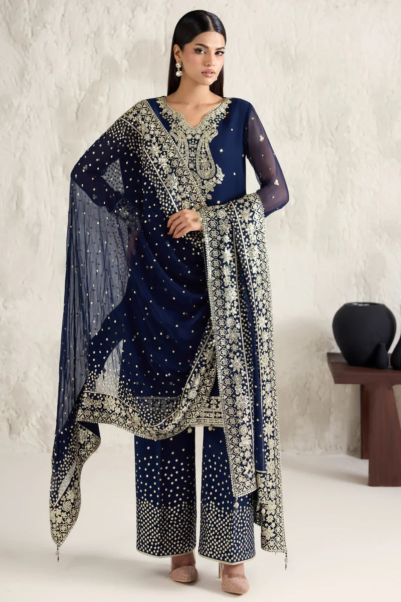 Farasha | STITCHED FORMALS ā26 | Navy Lumina