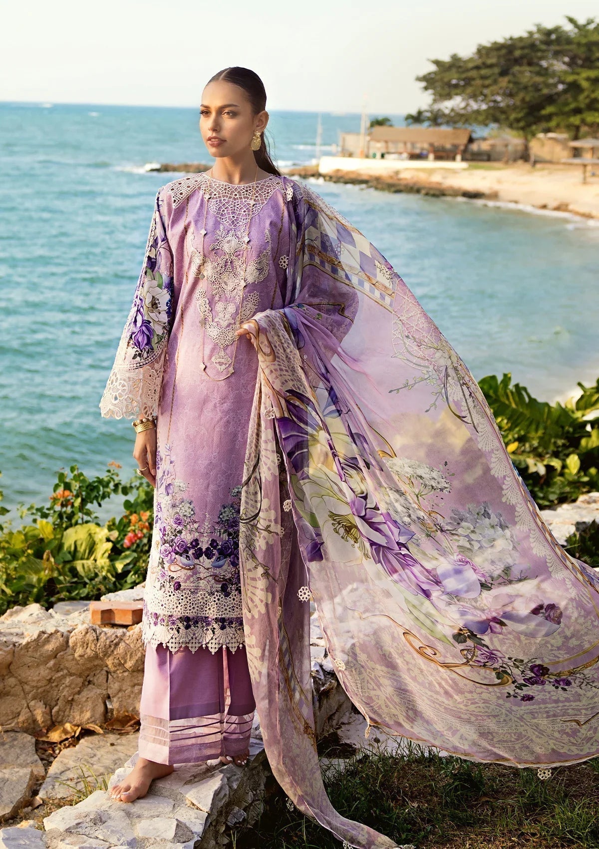 ELAF Signature Embroidered Lawn 3Pc Suit ESL-07A CUPID