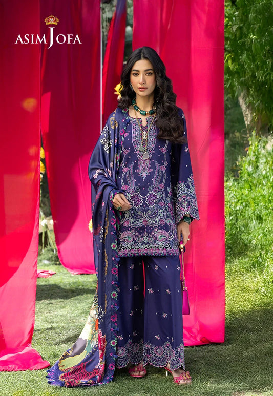 Asim Jofa | Ishq e Eid | AJULW-03 Embroidered Lawn 3 Pcs