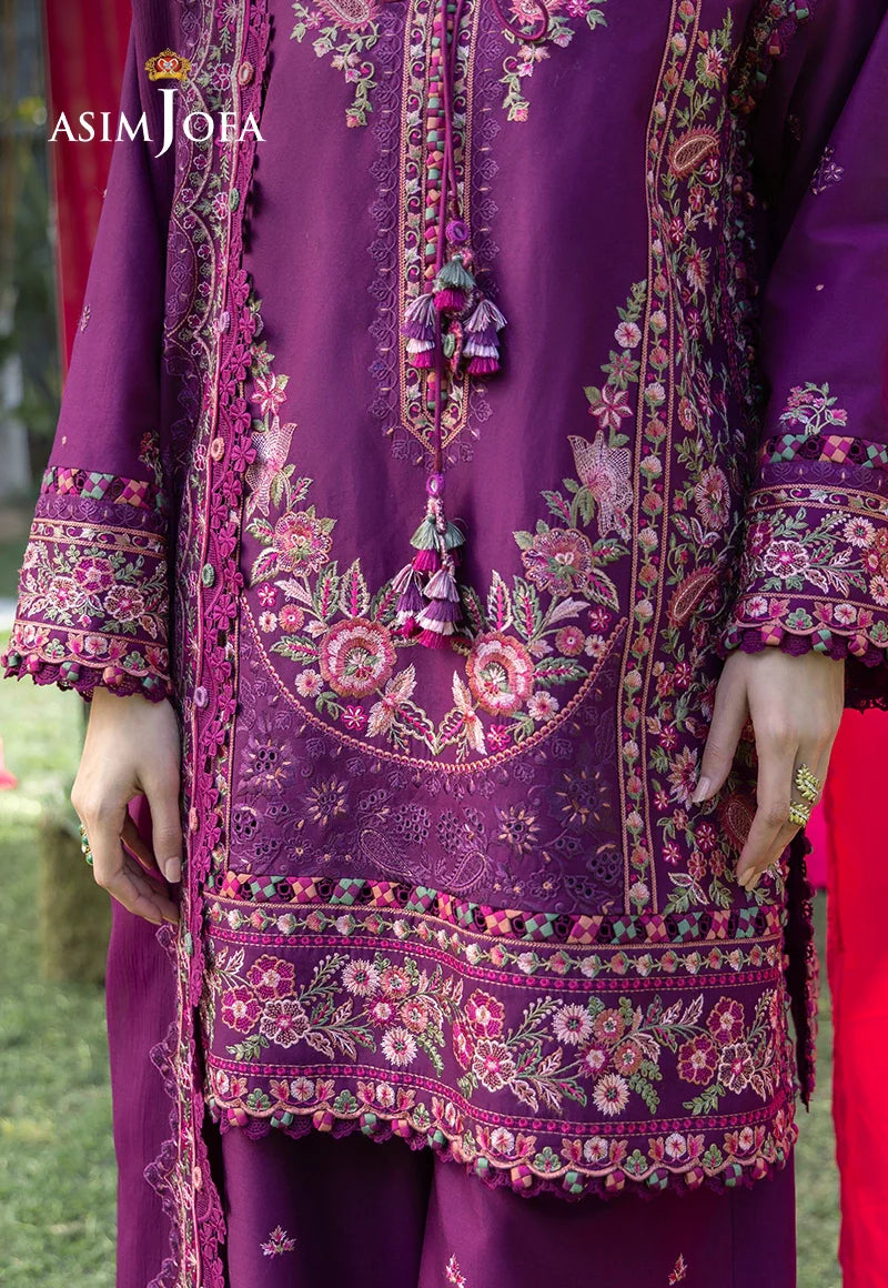 Asim Jofa | Ishq e Eid | AJULW-07 Embroidered Lawn 3 Pcs