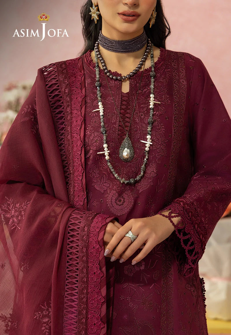 Asim Jofa | Ishq e Eid | AJULW-12 Embroidered Lawn 3 Pcs