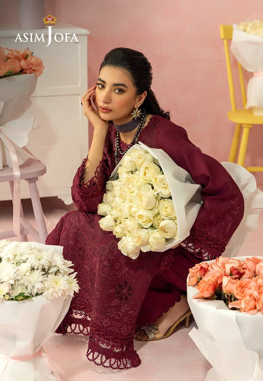 Asim Jofa | Ishq e Eid | AJULW-12 Embroidered Lawn 3 Pcs