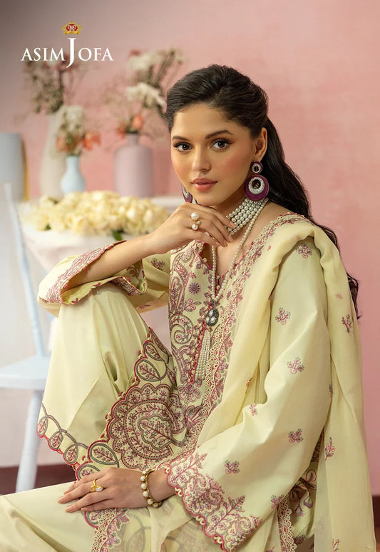 Asim Jofa | Ishq e Eid | AJULW-09 Embroidered Lawn 3 Pcs