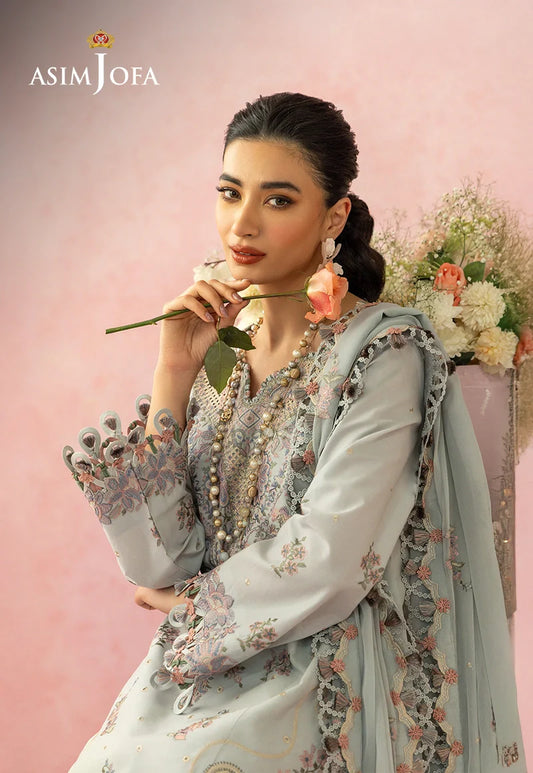 Asim Jofa | Ishq e Eid | AJULW-01 Embroidered Lawn 3 Pcs