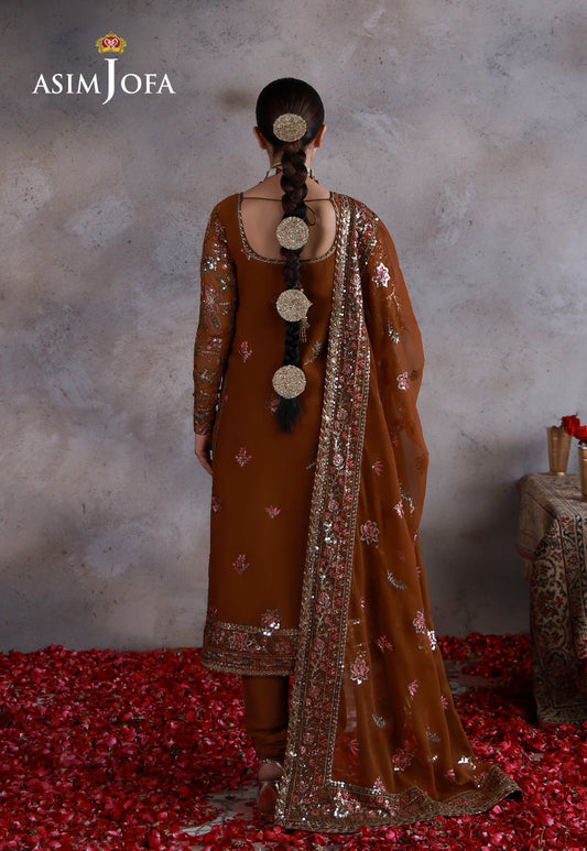 Asim Jofa | Ishq e Eid | AJULN-03 Embroidered Chiffon 3 Pcs