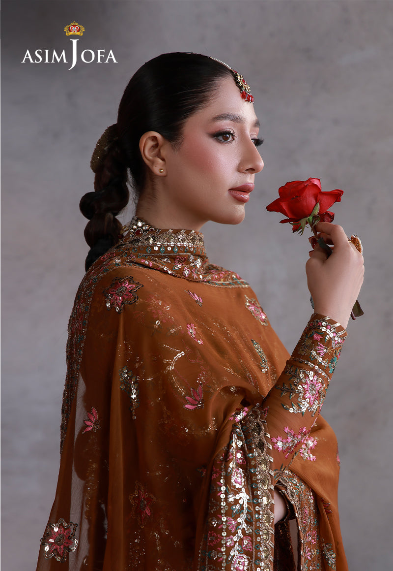 Asim Jofa | Ishq e Eid | AJULN-03 Embroidered Chiffon 3 Pcs