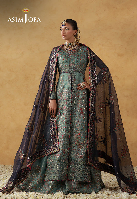 Asim Jofa | Ishq e Eid | AJULN-05 Embroidered Javeria Net 3 Pcs