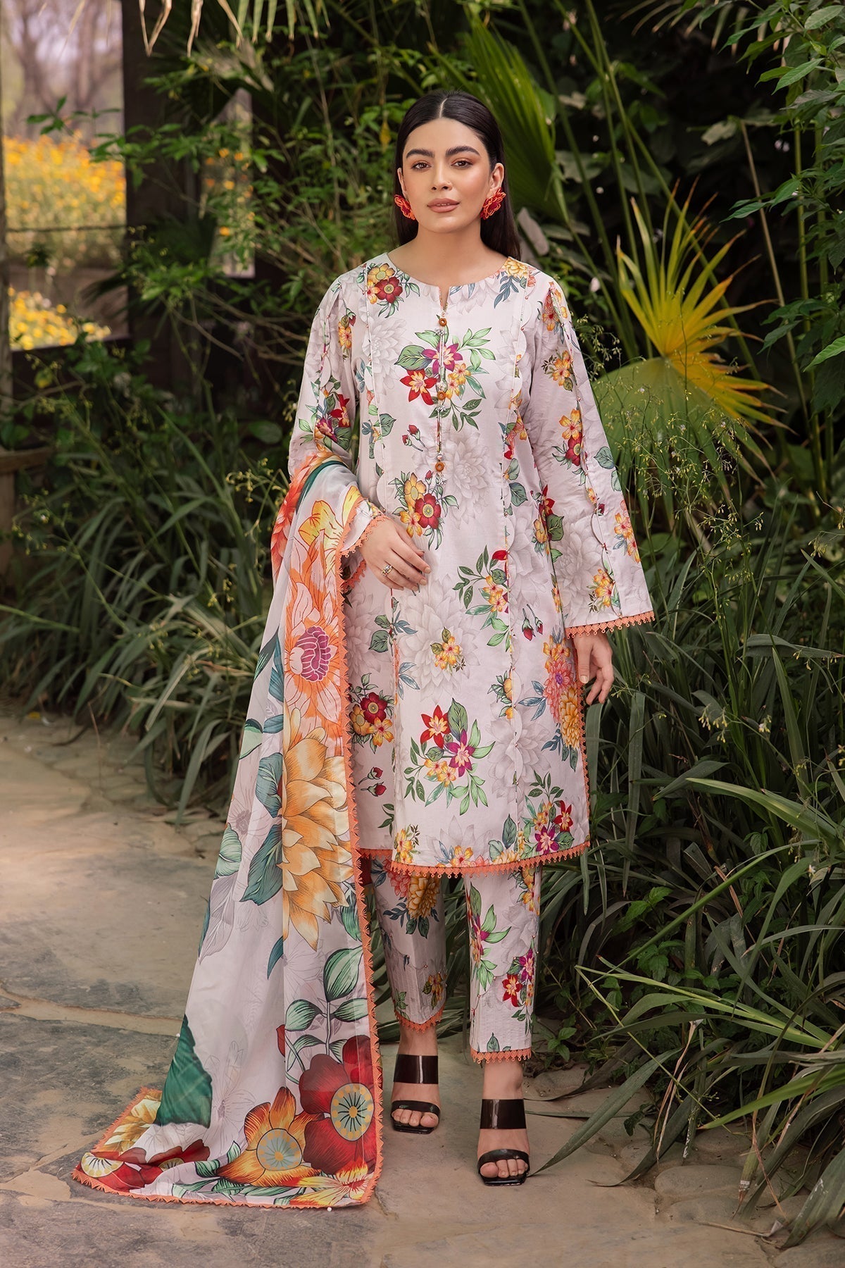 Alizeh | Sheen Lawn Prints 24 | ORCHID - House Of Anaya