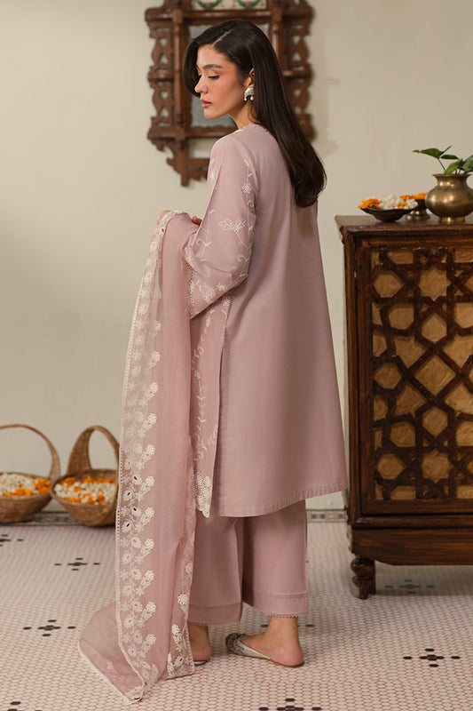 Cross Stitch | Chikankari Lawn 25 | MAUVE GLAM - House Of Anaya