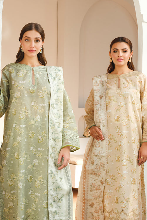 Baroque | Luxury Pret 24 | LAWN UF-654 - House Of Anaya