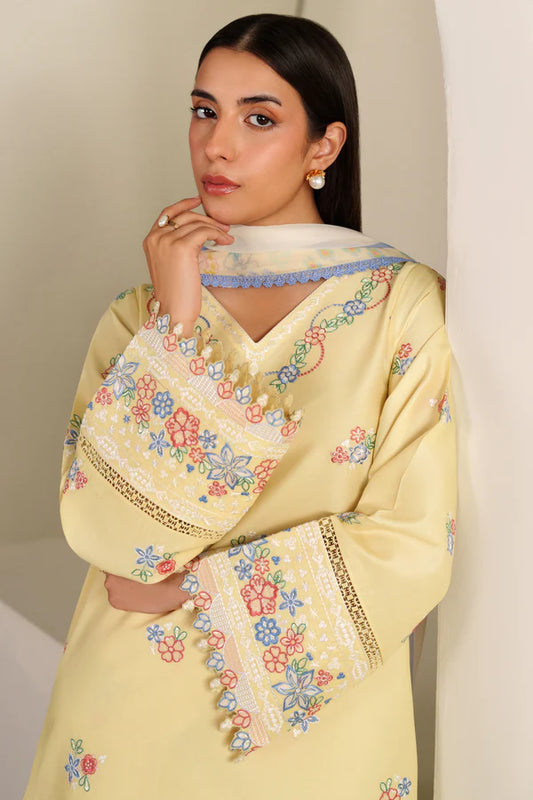 Farasha | Summer Weaves Embroidered lawn'26 | Mellow Canvas