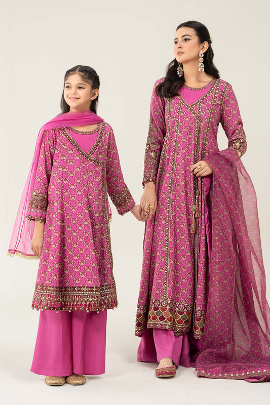Maria B | 3 Piece Printed Linen Suit | MKD-W24-16 - Libasekhas