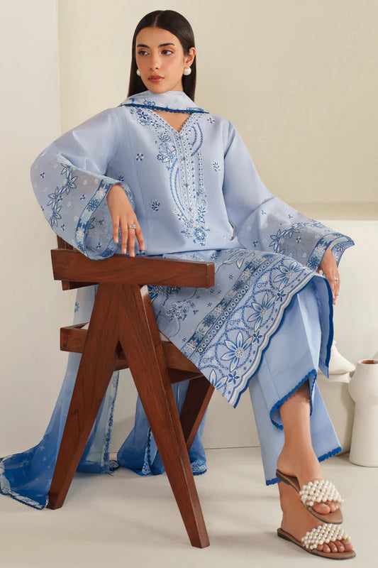 Farasha | Summer Weaves Embroidered lawn'26 | Cloud Aura