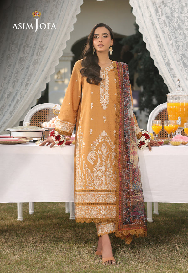 Asim Jofa | Summer Rhapsody | AJUBU-04 Embroidered Jacquard