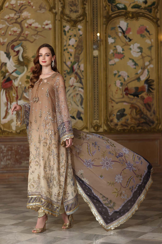 Noor by Saadia Asad | Festive 25 | D2 - Beige