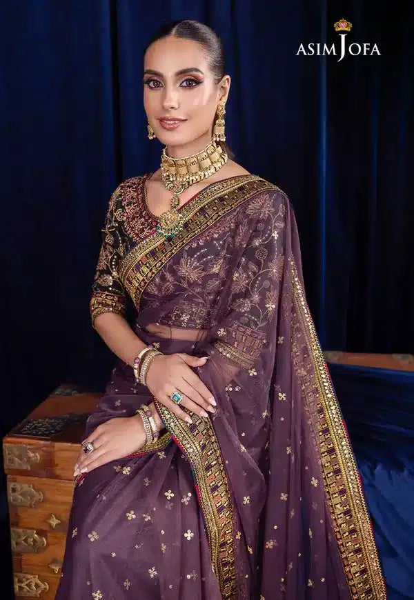 Asim Jofa | Bekhudi Luxury Chiffon 23 | AJBK-08 - House Of Anaya