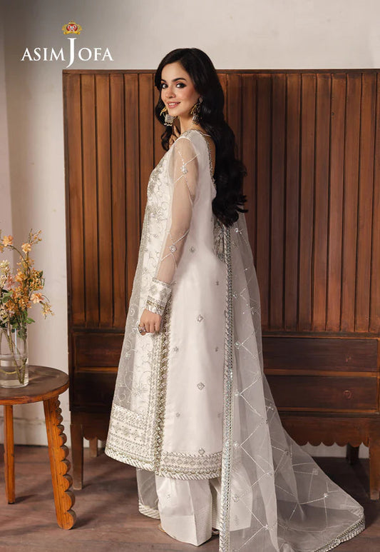 Asim Jofa | Heeriye | AJHE-03 EMBROIDERED ORGANZA 3 PCS