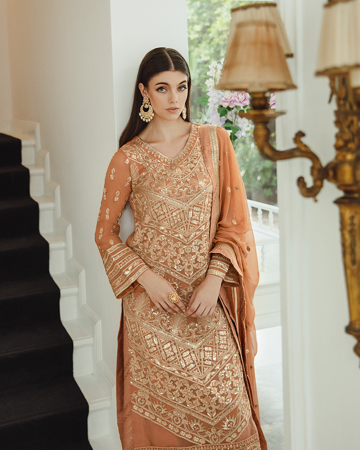 Maryum n Maria | Freesia Ariya Formals | SW23-505 - Rosy Brown - Parisa - House Of Anaya