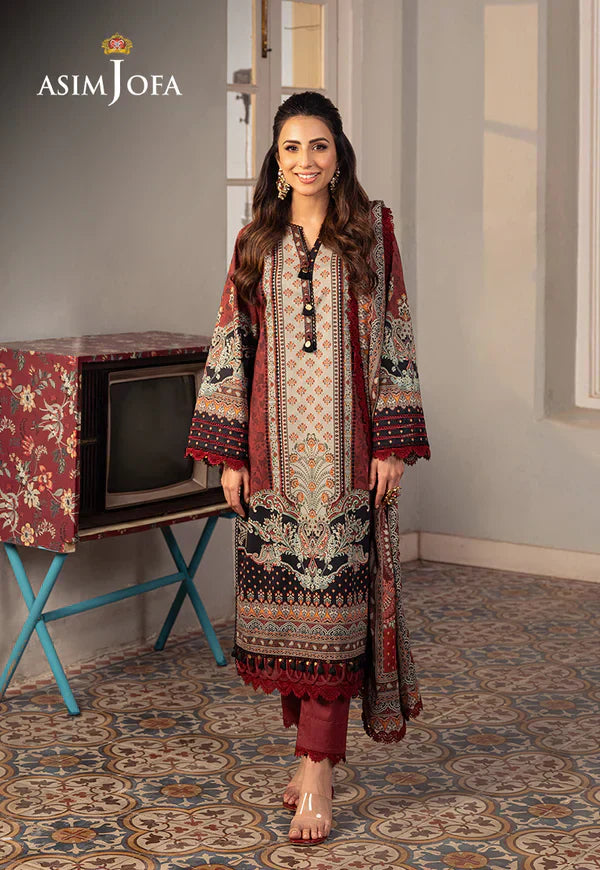 Asim Jofa | Aira Summer Prints | AJAR-26 - House Of Anaya