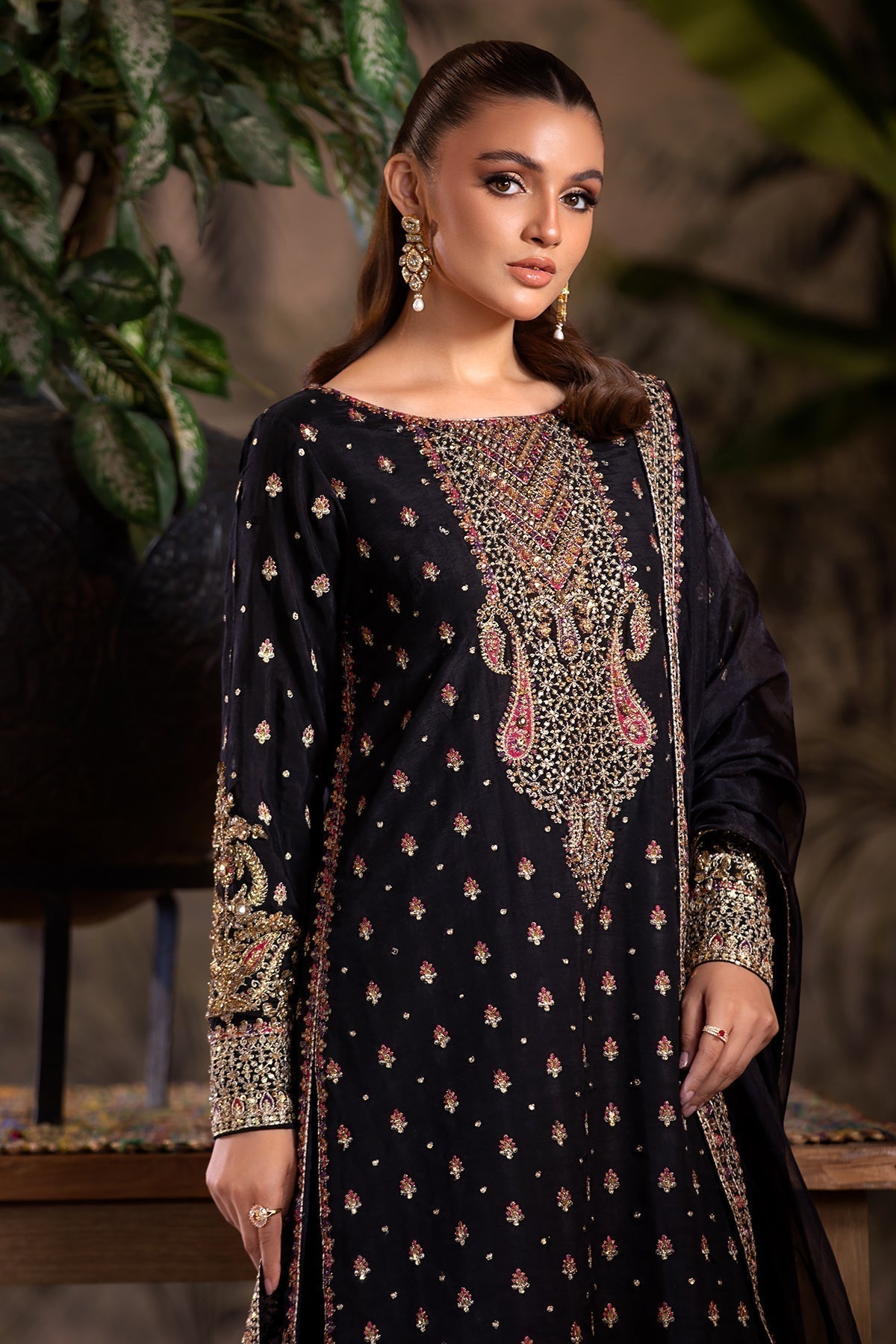 Charizma | Festive Pret | CMA-4-050 Black - House of Zarish