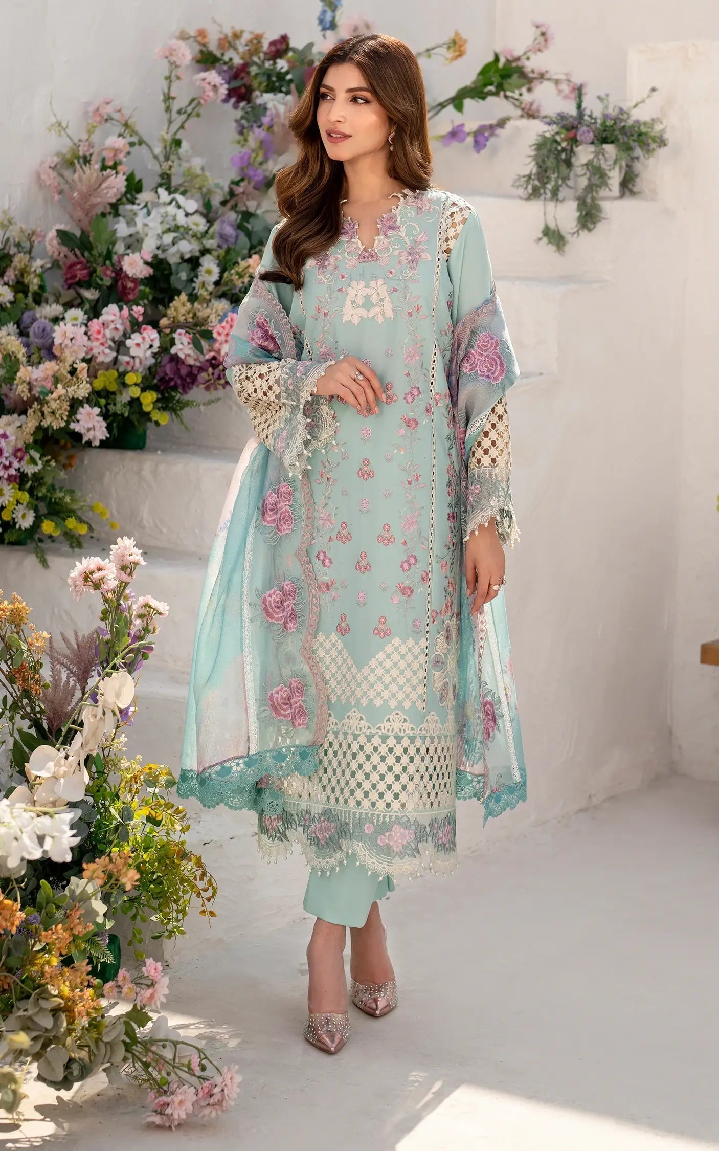 Asifa and Nabeel | Azalia Summer 25 | Bells of Ireland (AZL25-10) - House Of Anaya