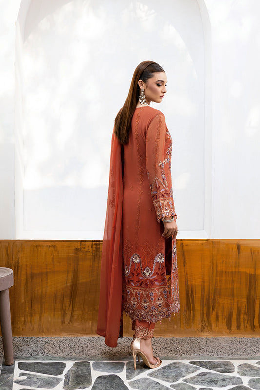 Ramsha | Chevron Chiffon Collection | A-1007 - House Of Anaya