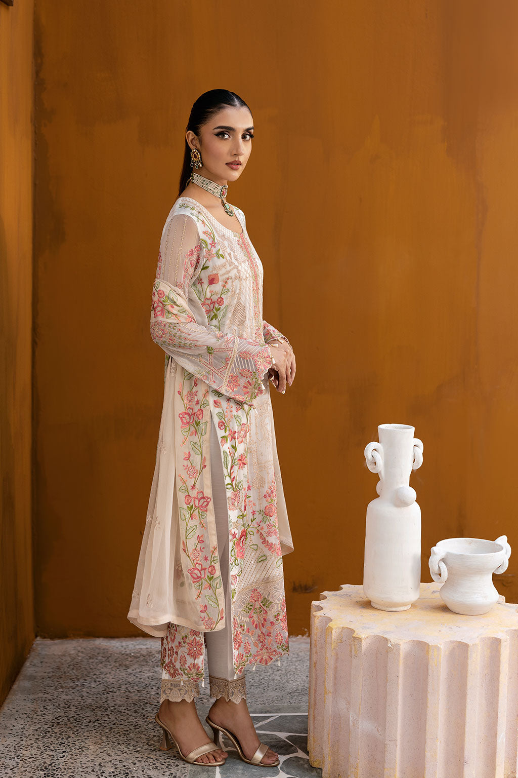 Ramsha | Chevron Chiffon Collection | A-1011 - House Of Anaya