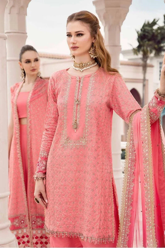 Maria B | Sateen Formals 23 | Candy Pink CST-701 - House Of Anaya