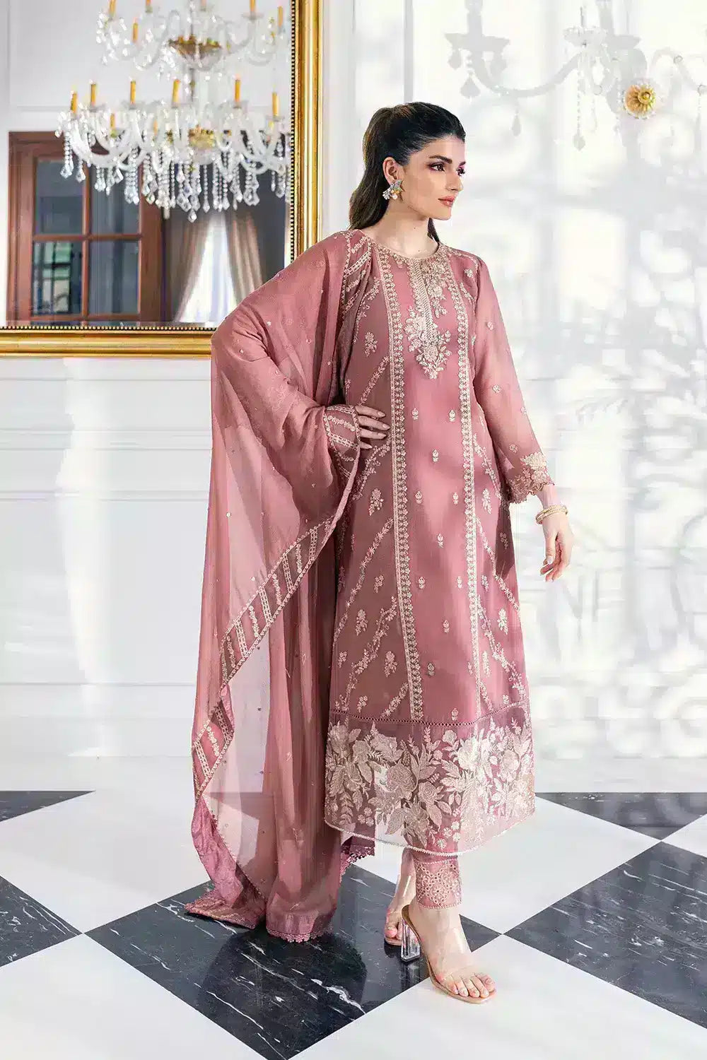 Azure | Embroidered Ensembles 23 | Candy Blush - House Of Anaya