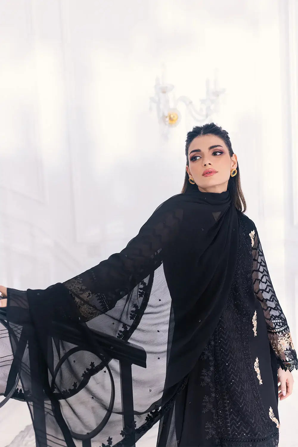 Azure | Embroidered Ensembles 23 | Cendre Muse - House Of Anaya