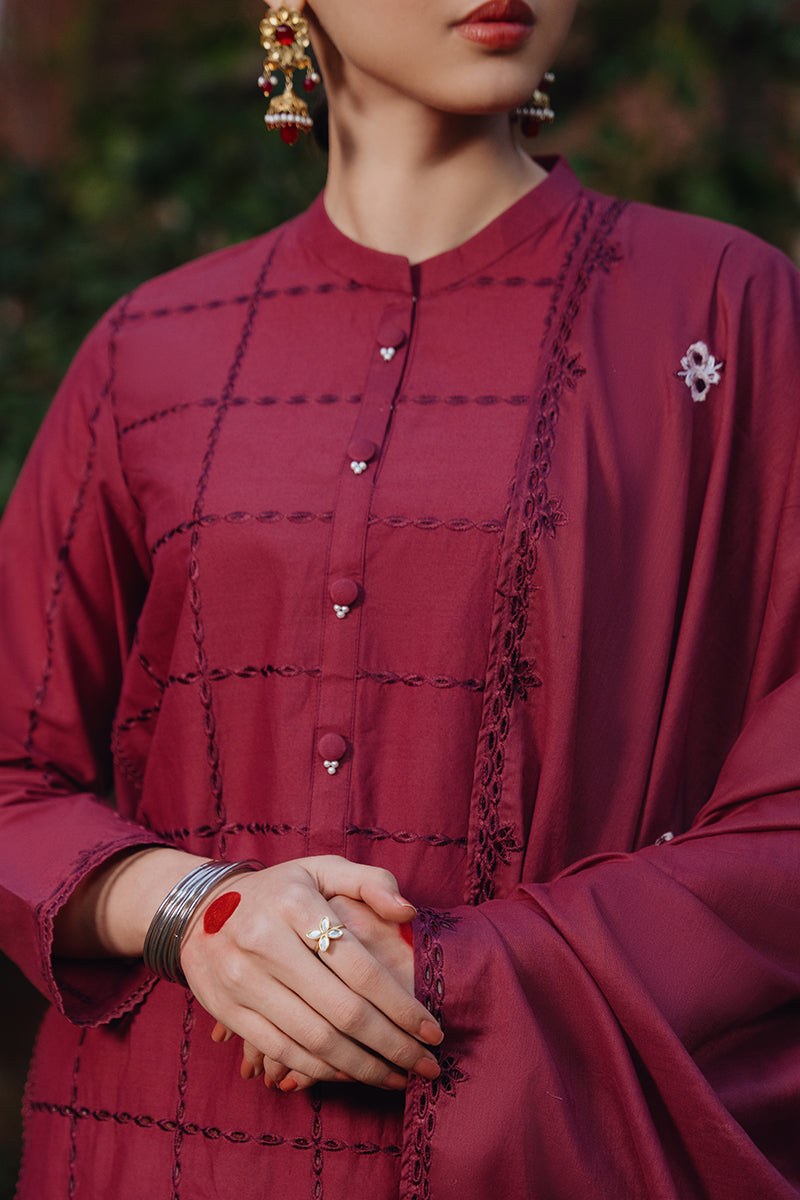 Cross Stitch | Eid Collection | RED WOOD - House Of Anaya