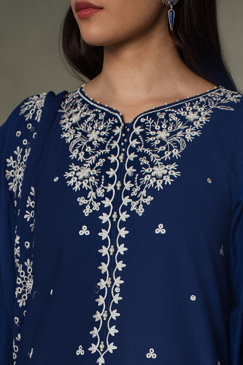Cross Stitch | Eid Collection | MIDNIGHT BLUE - House Of Anaya