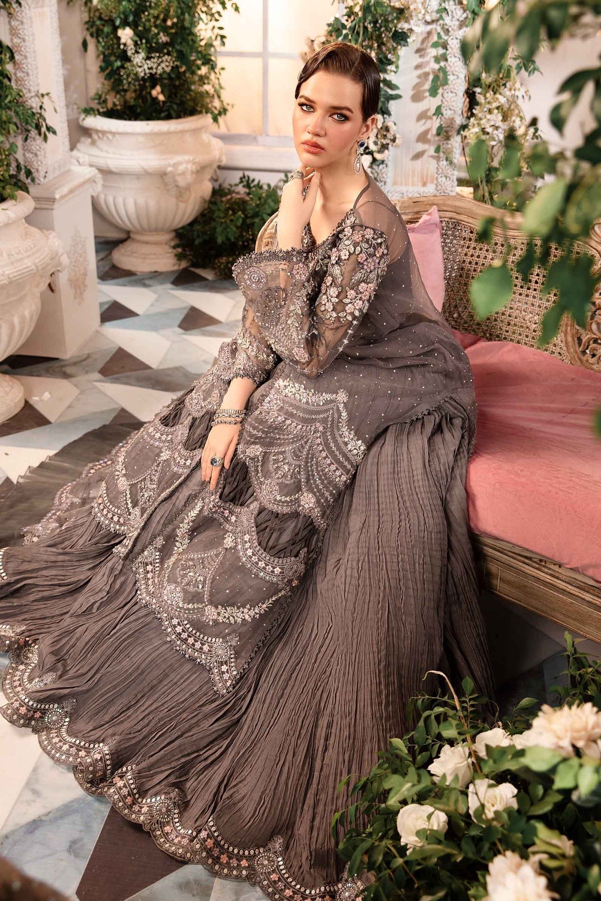 Maria B | Mbroidered Formals 24 | Organza Suit | BD-2902 - House Of Anaya