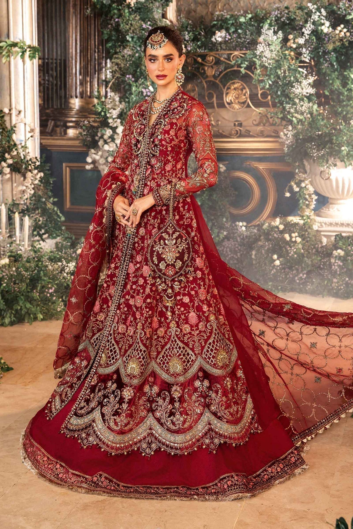 Maria B | Mbroidered Formals 24 | Organza Suit | BD-2908 - House Of Anaya