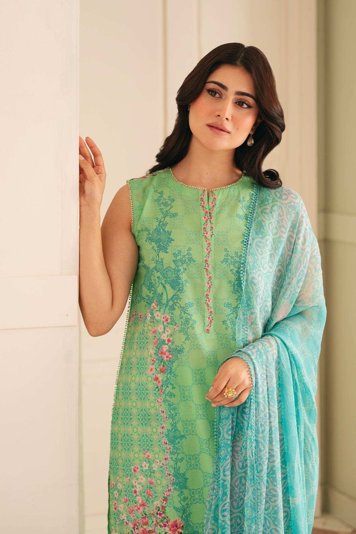 Sahar | Selene 25 | Seafoam Garden - House Of Anaya