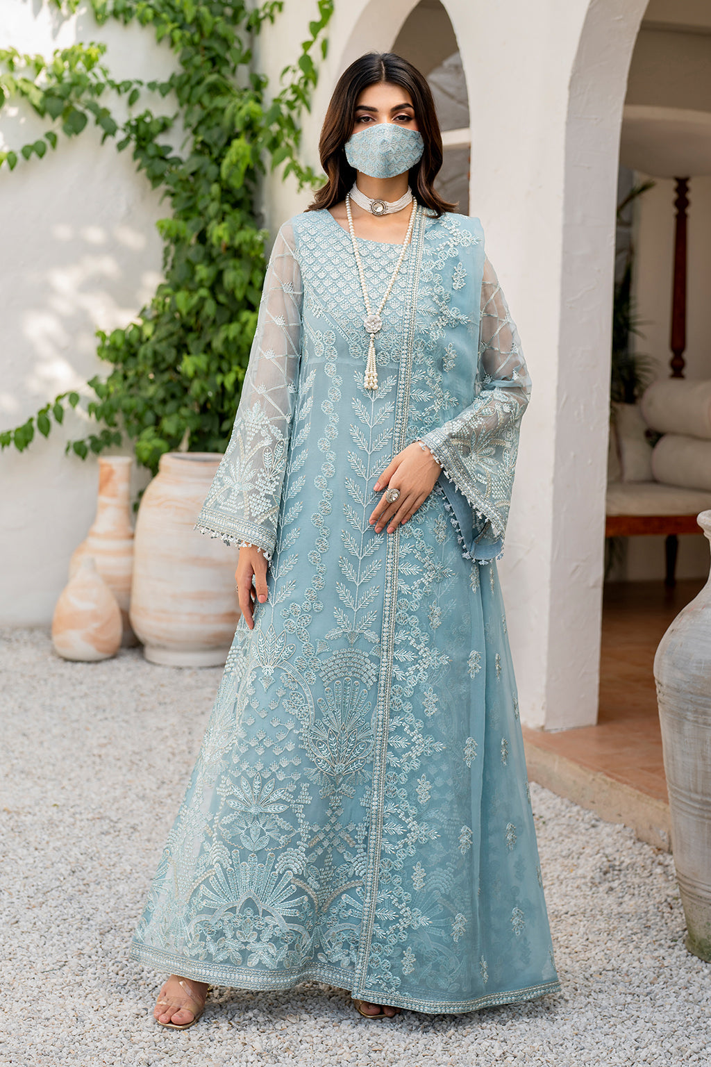 Flossie | Naqsh Formals | S-1405 (A) - House Of Hania