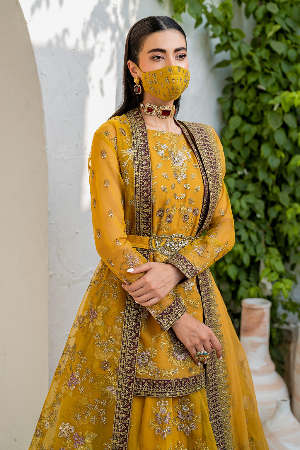 Flossie | Naqsh Formals | S-1404 (B) - House Of Hania