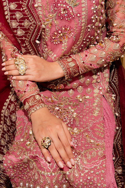 Maria Osama Khan Dastaan Festive Formal 3Pc Suit DS-05 Zari - Riwayat-e-khas