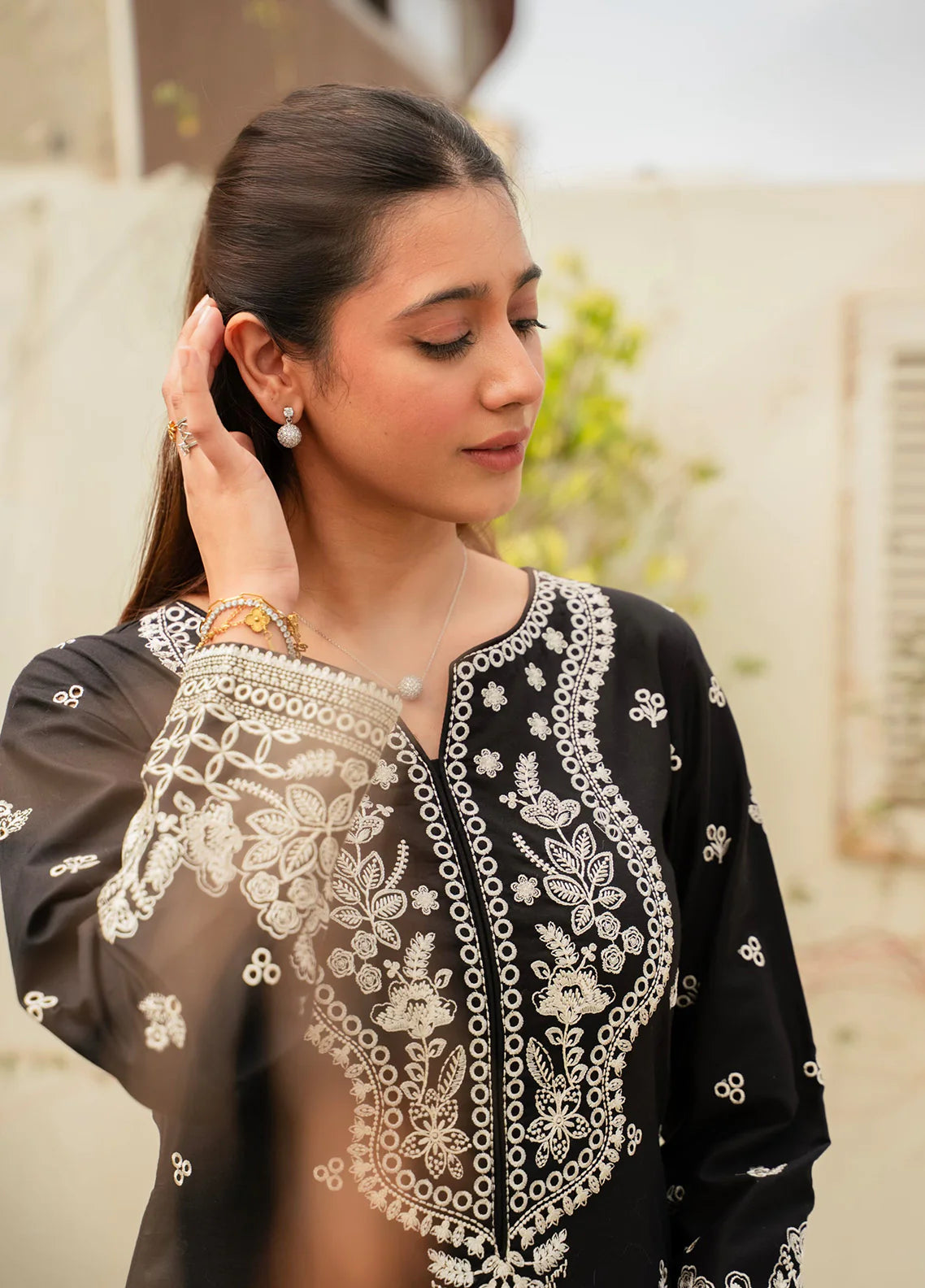 Gulaal | Embroidered Basics | Moonlit Noir