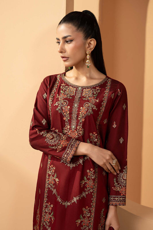 Maria B | Eid Collection 26 | 3 Piece Embroidered Double Warp Silk Suit