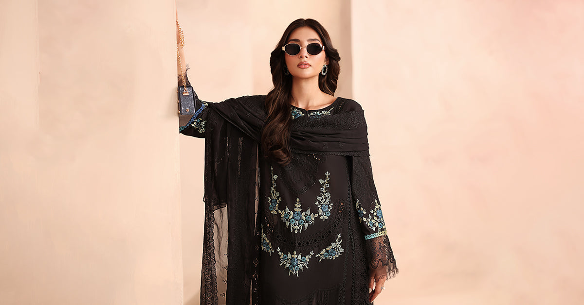 Maria B | Luxury Winter Pret 25 | DW-MN25-08-Black
