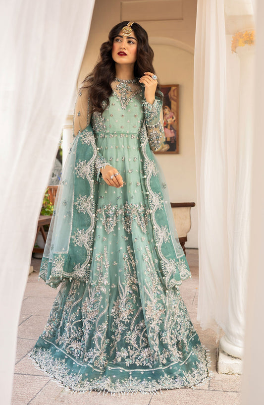 Zarin by Eleshia Embroidered Net 3Pc Suit D-01 Zarela - Riwayat-e-khas