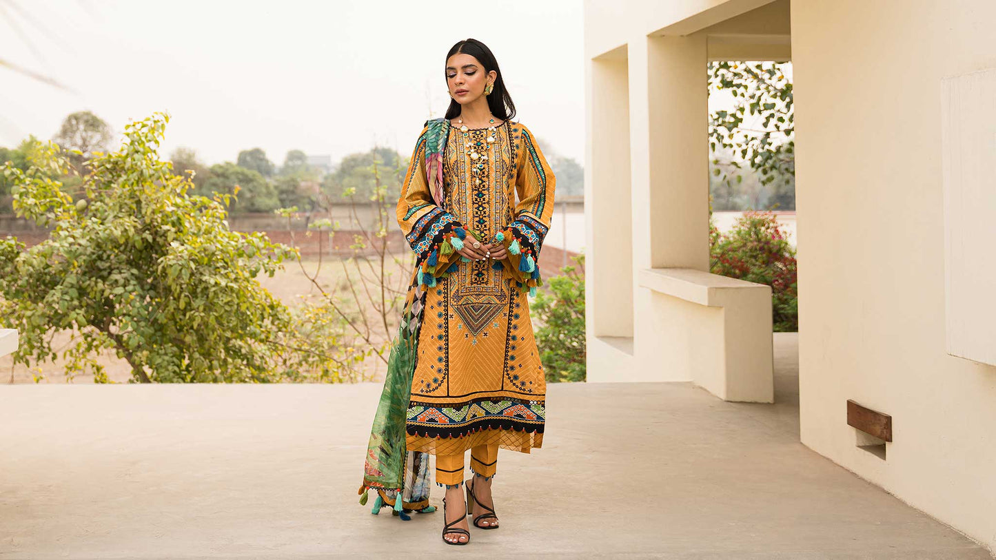 Ellena | Luxury Embroidered Collection | D14 - House Of Anaya