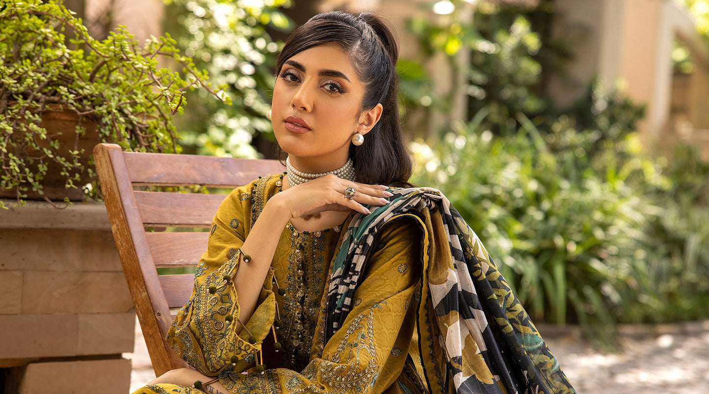 Ellena | Luxury Embroidered Collection | D17 - House Of Anaya
