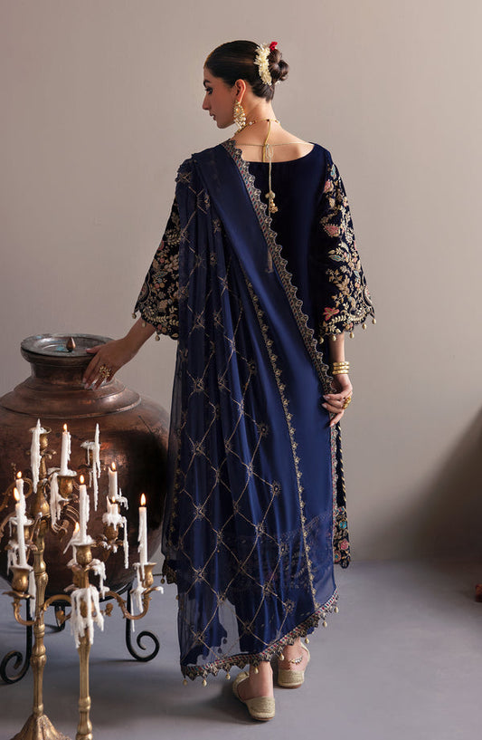 Emaan Adeel | Saanjh Velvet Collection 24 | MK-03 Falak