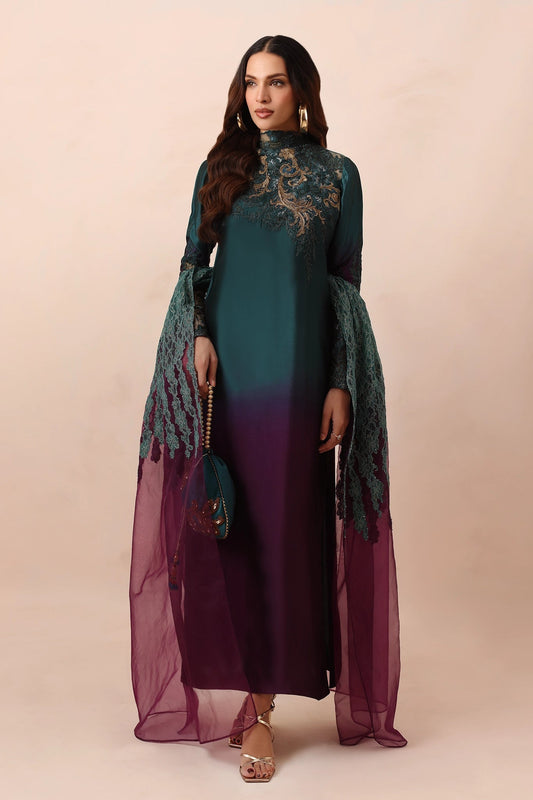 Musferah Saad | Eterna Formals | Emerald Dusk