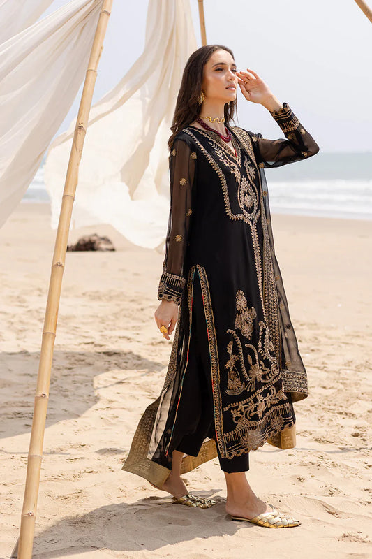Freesia premium | Zyra | 3 Piece Embroirdered Chiffon Ananya - FW40053